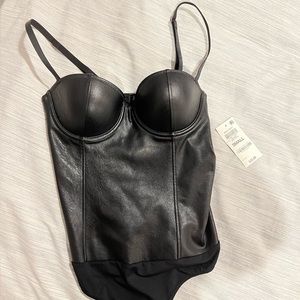 Leather bodysuit